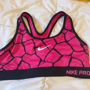 pink Nike Barely Worn Sports Bra